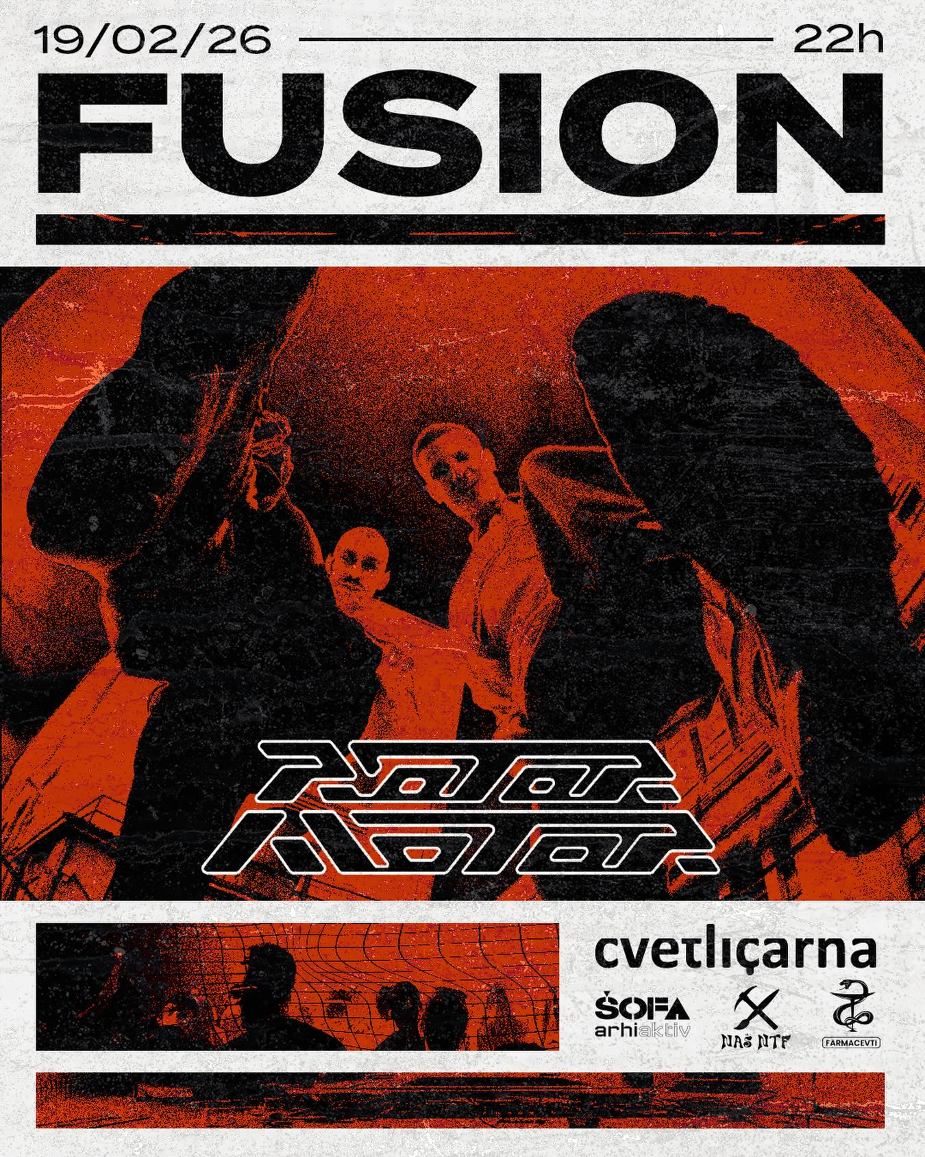 Fusion RotorMotor event poster for 19 February 2026