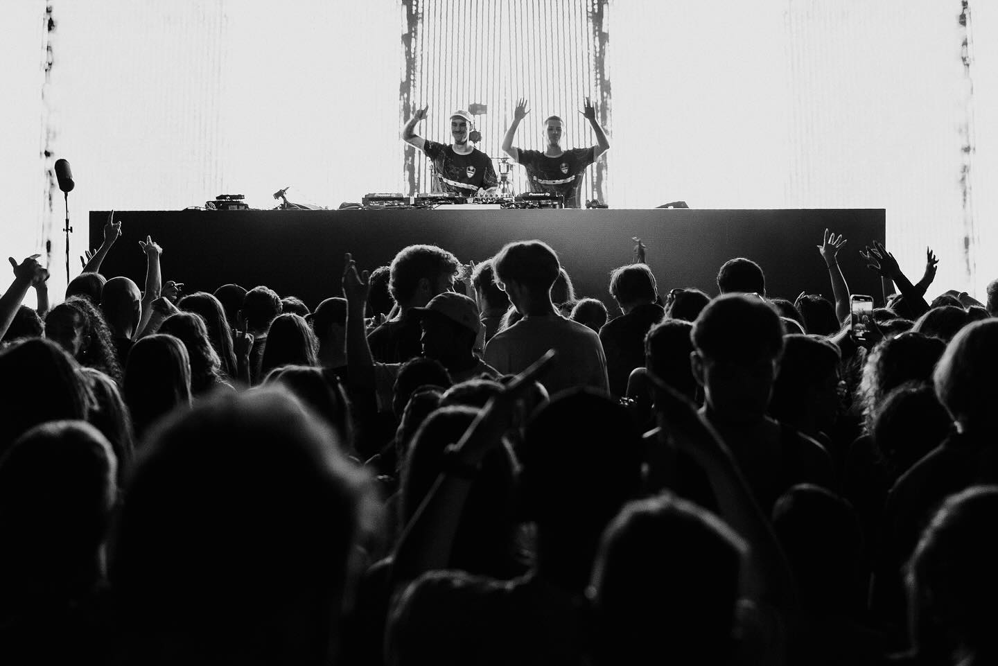 Fusion stage seen over the crowd